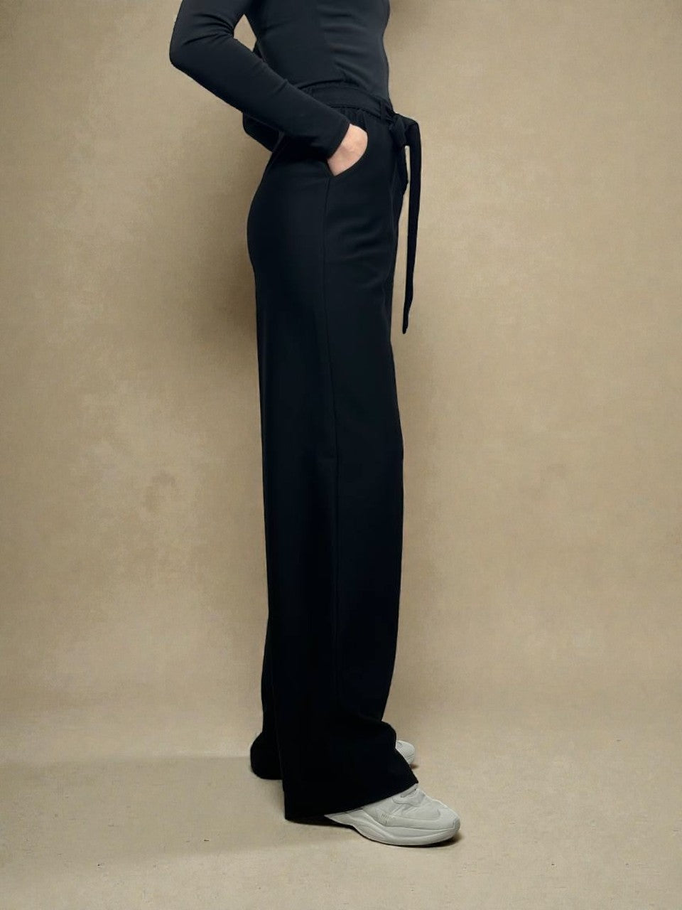 Wide leg classic pants