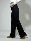 Straight cut denim trousers