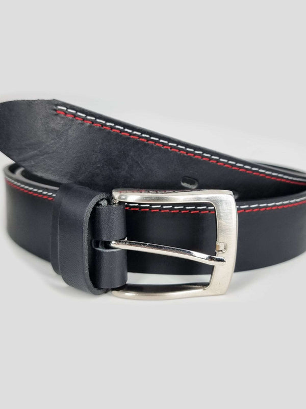 Ādas josta ar dekoratīvu diegu XO4
