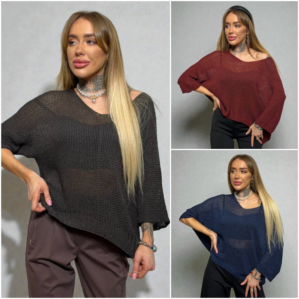 Adīts caurspīdīgs džemperis