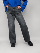 Elastic wide leg jeans for women
