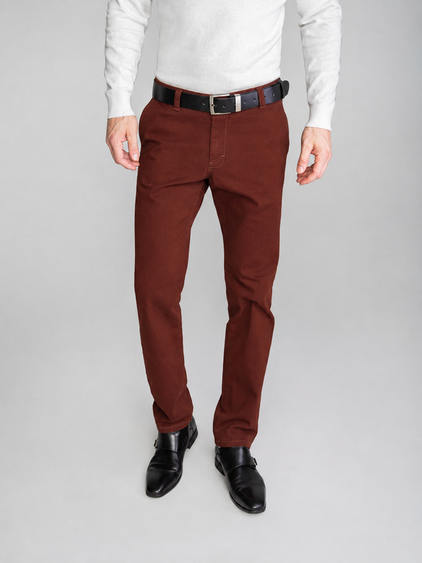 Chinos rust Vankel-002, Mugav slim