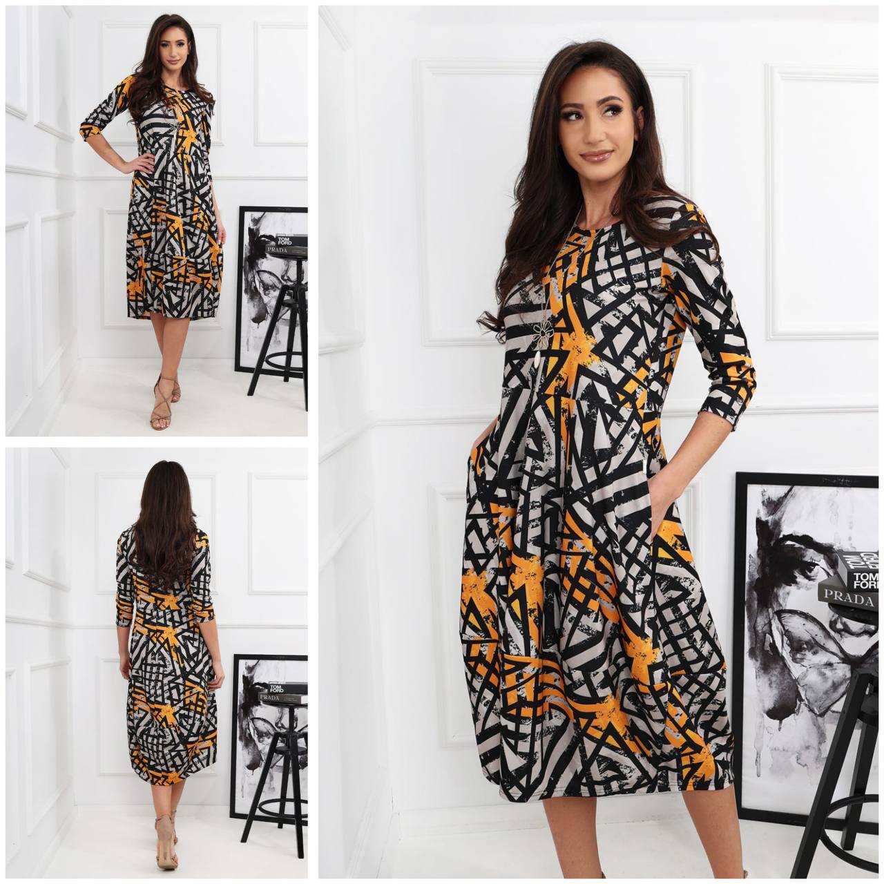 Kapsulas kleita ar akcentu