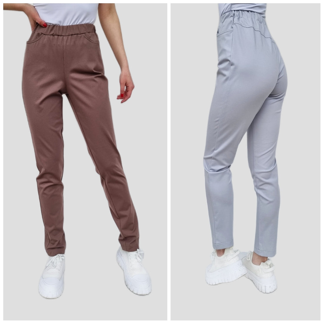 Elastinės klasikinės kelnės Summer Ewa