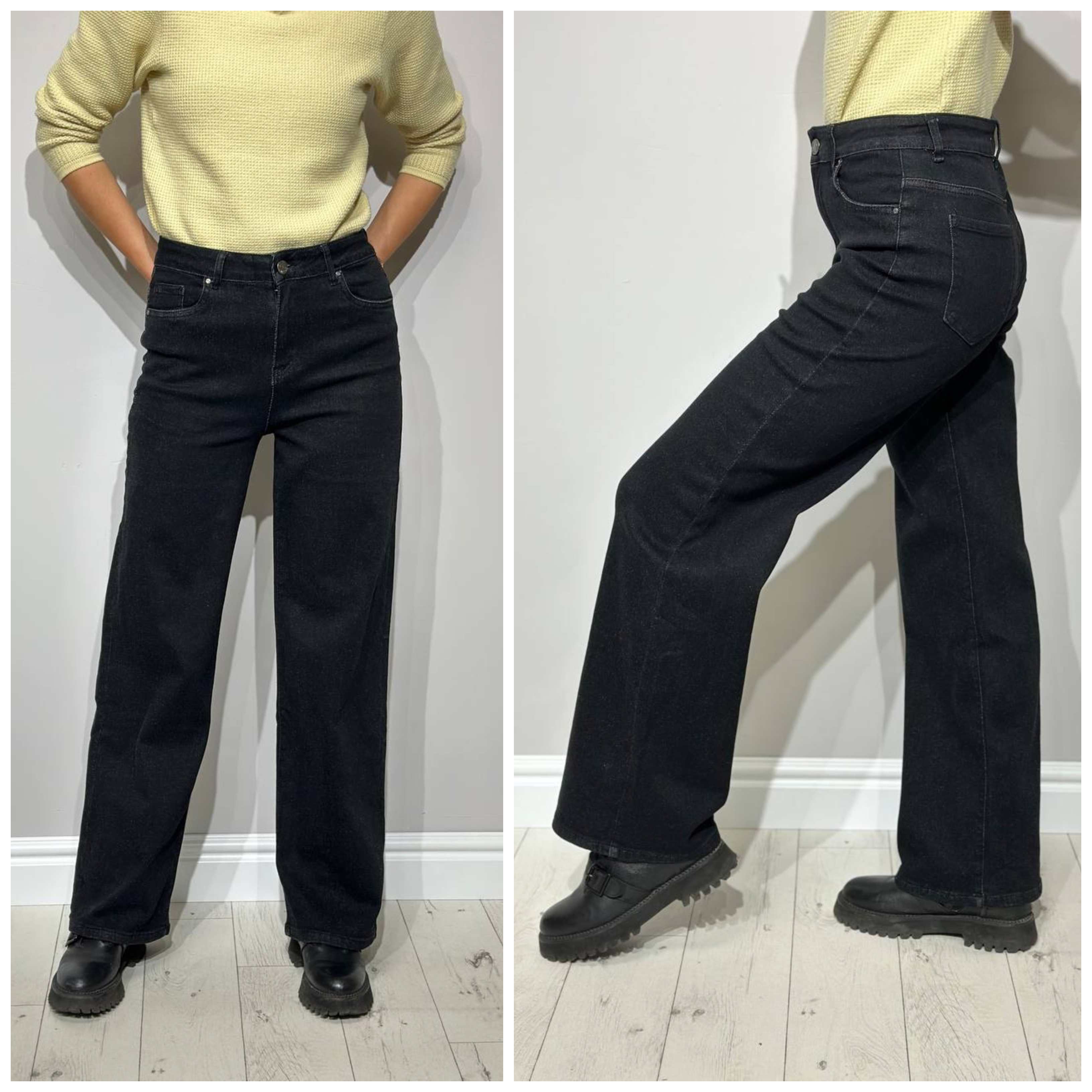 Эластичные и широкие женские джинсы