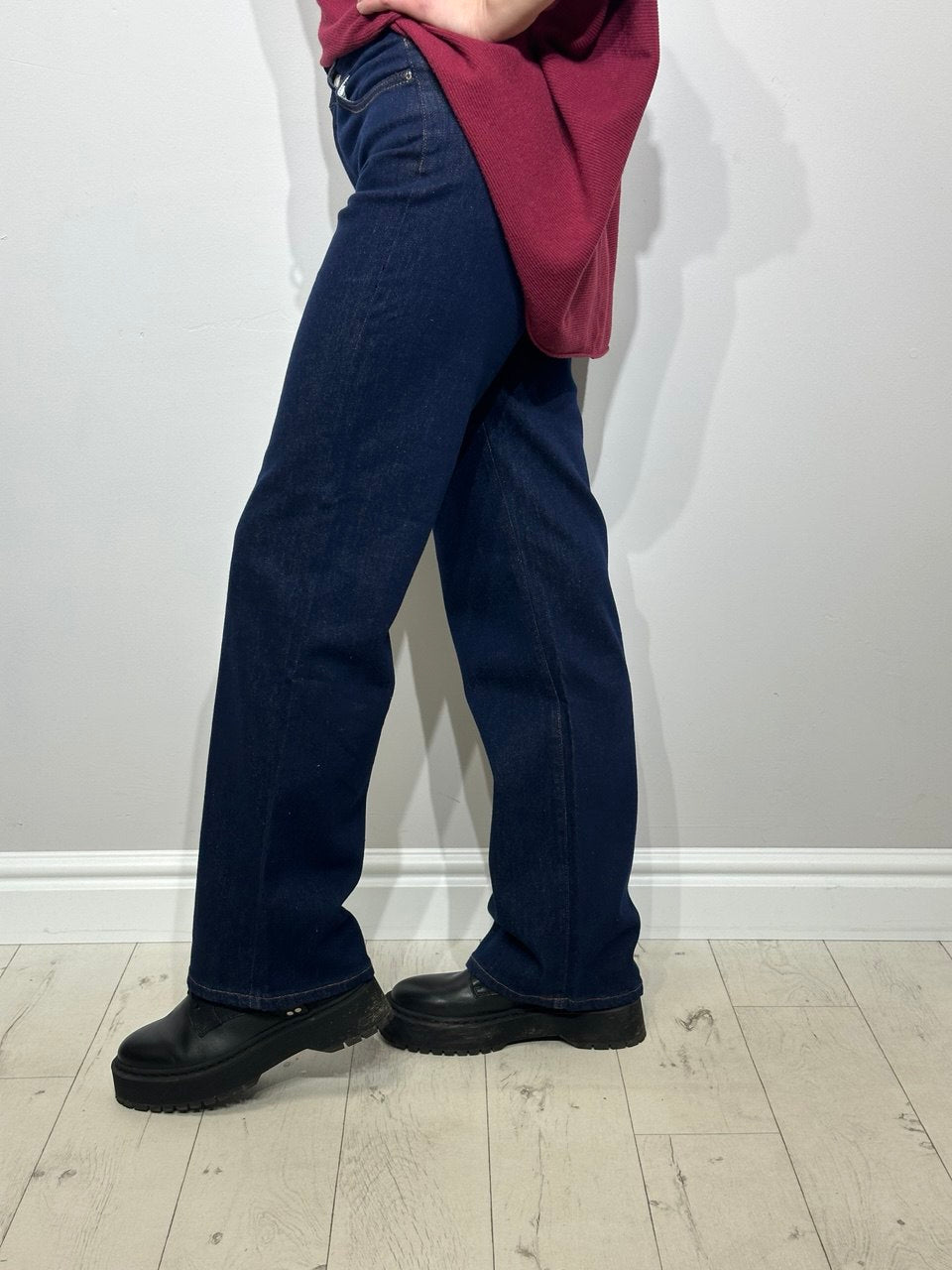 Elastīgi wide leg džinsi