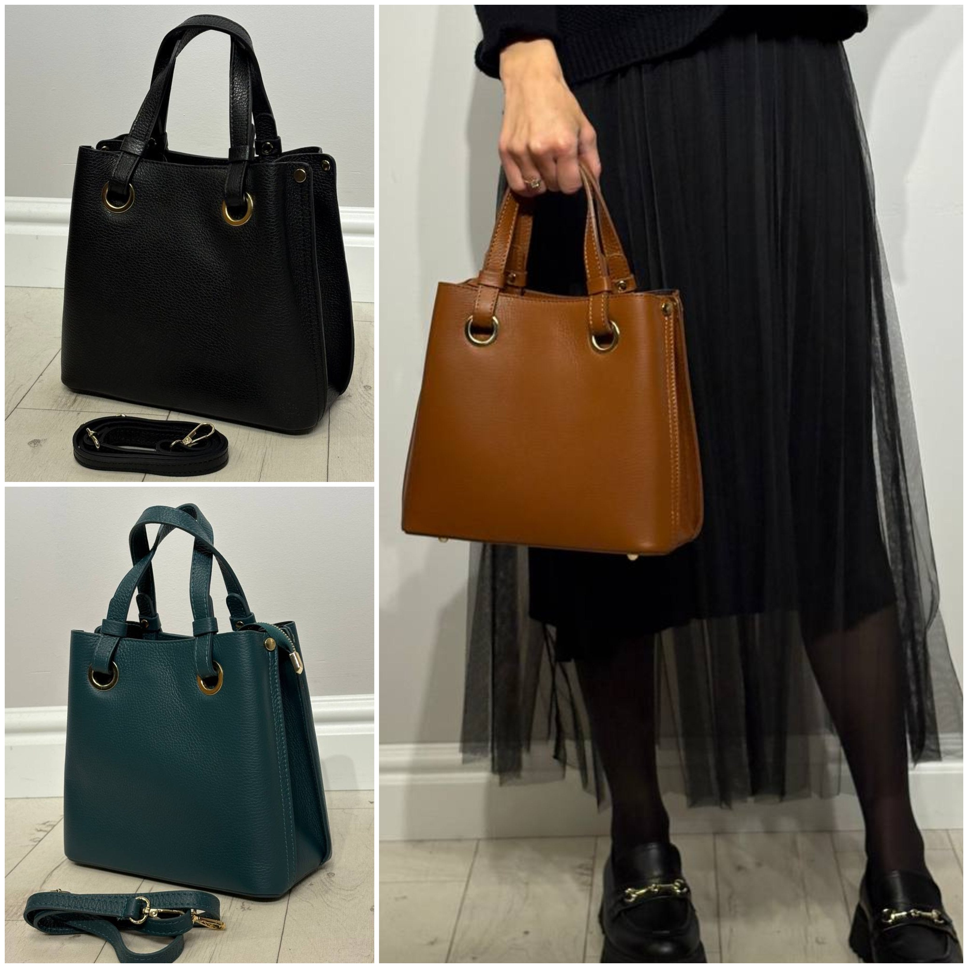 Eleganta ādas rokassoma sievietēm