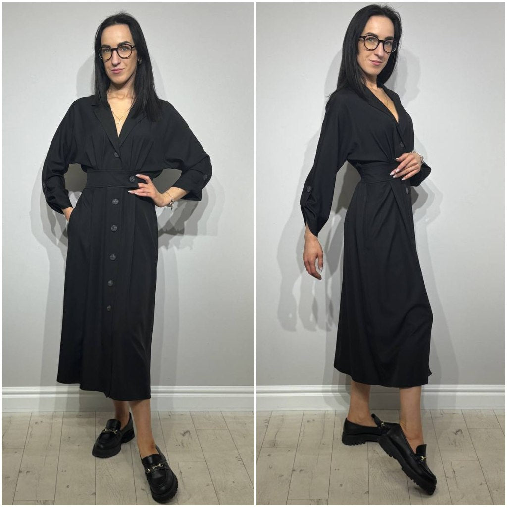 Eleganta midi garuma kreklkleita