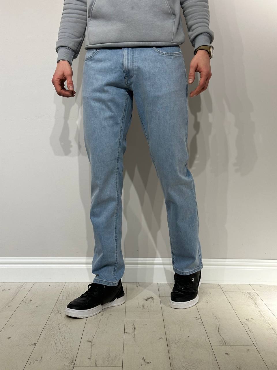 Светлые, эластичные мужские джинсы, Comfort slim