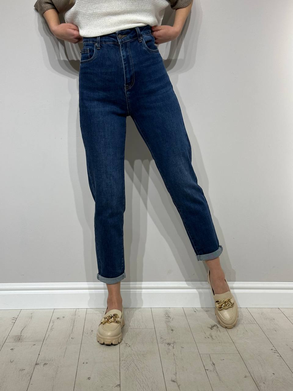 Classic, dark jeans for women