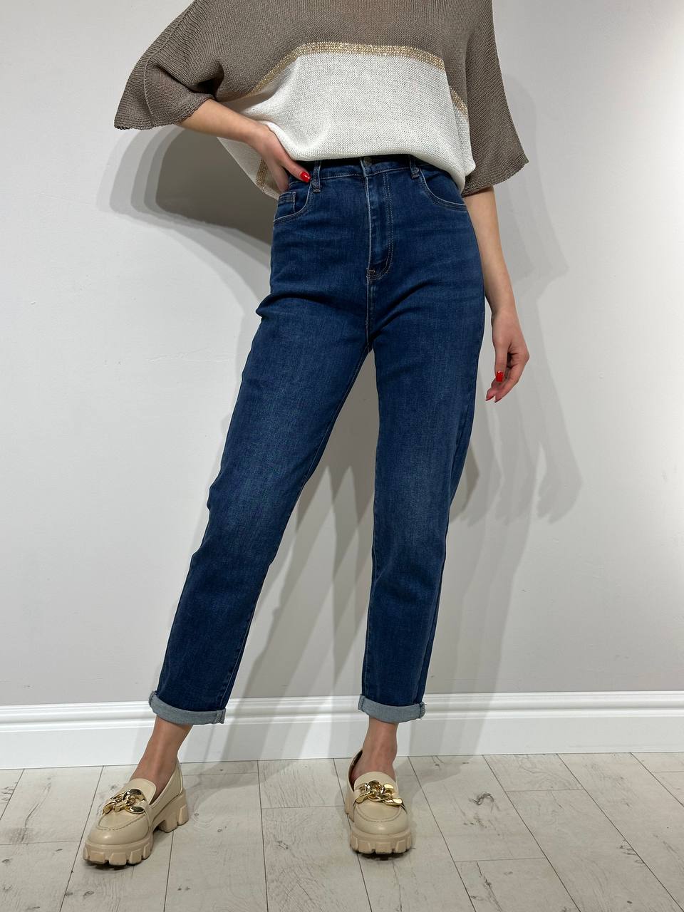 Classic, dark jeans for women