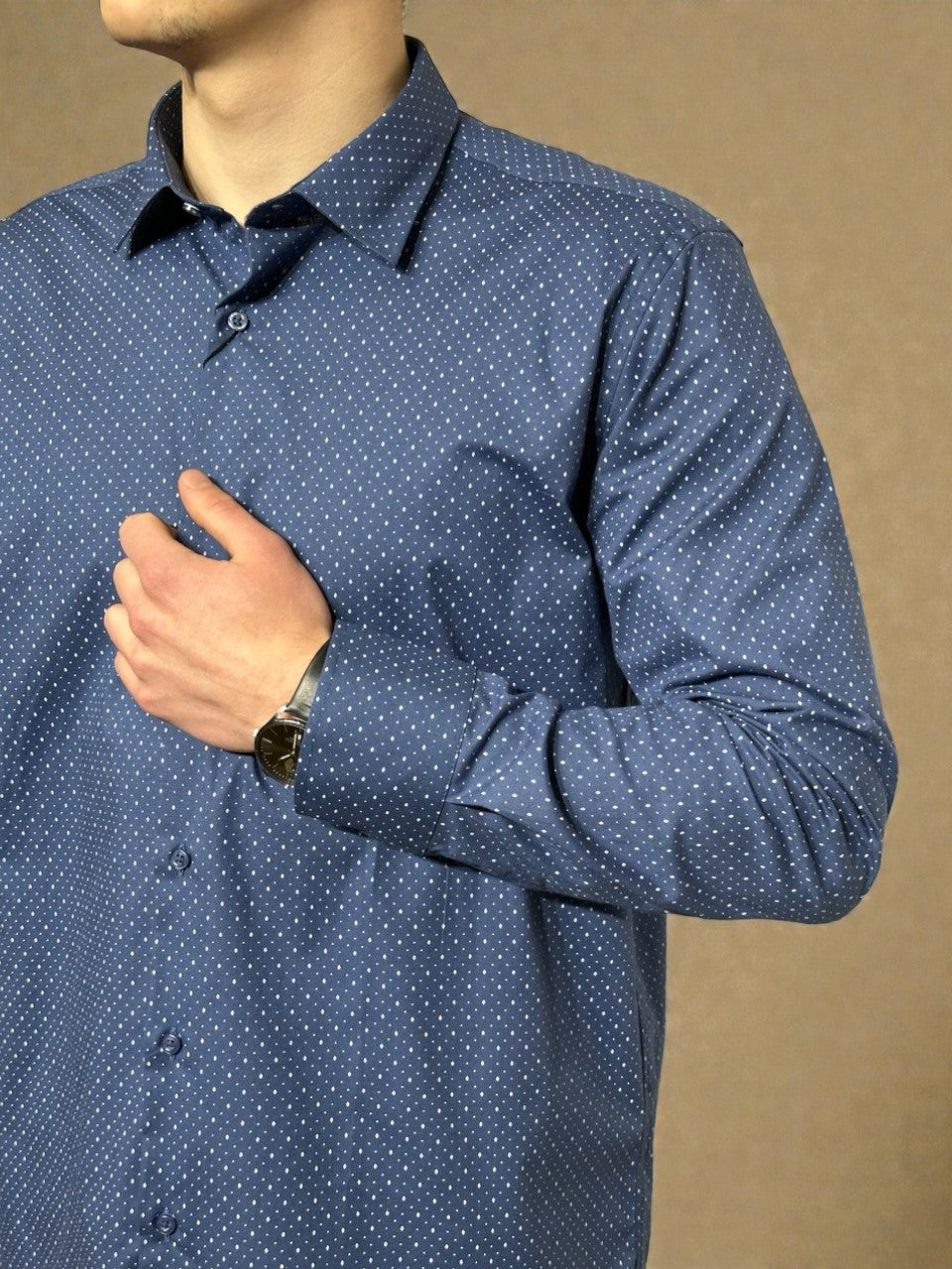 Классическая мужская рубашка VP-14, прямой крой