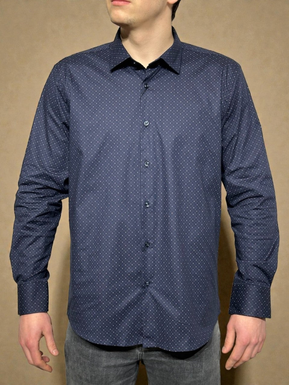 Klasikiniai vyriški marškiniai VP-15, įprasto kirpimo