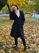 Classic coat with wool content