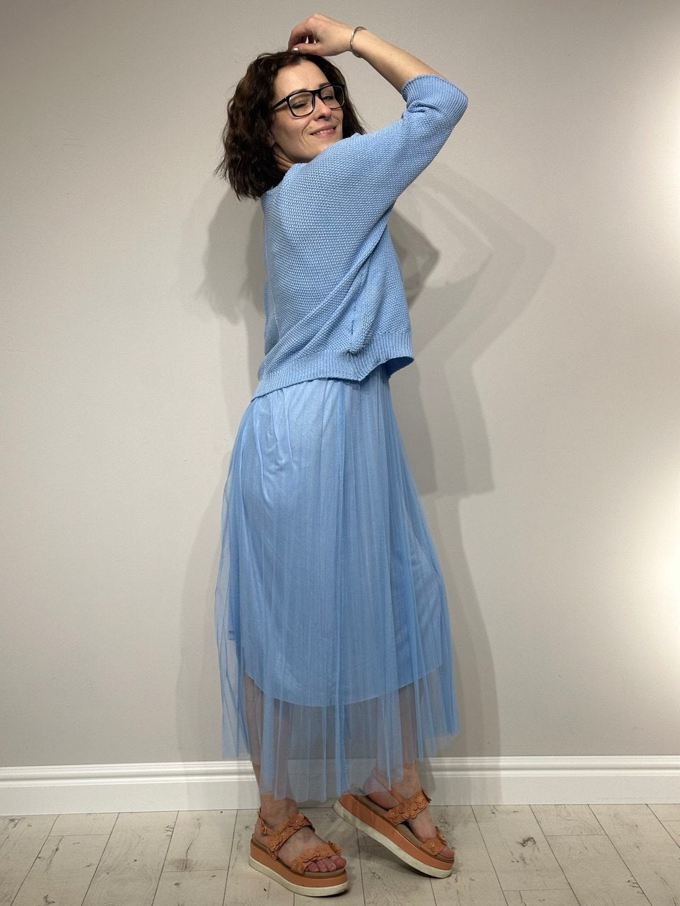 Kleita un džemperis. Komplekts De Punto