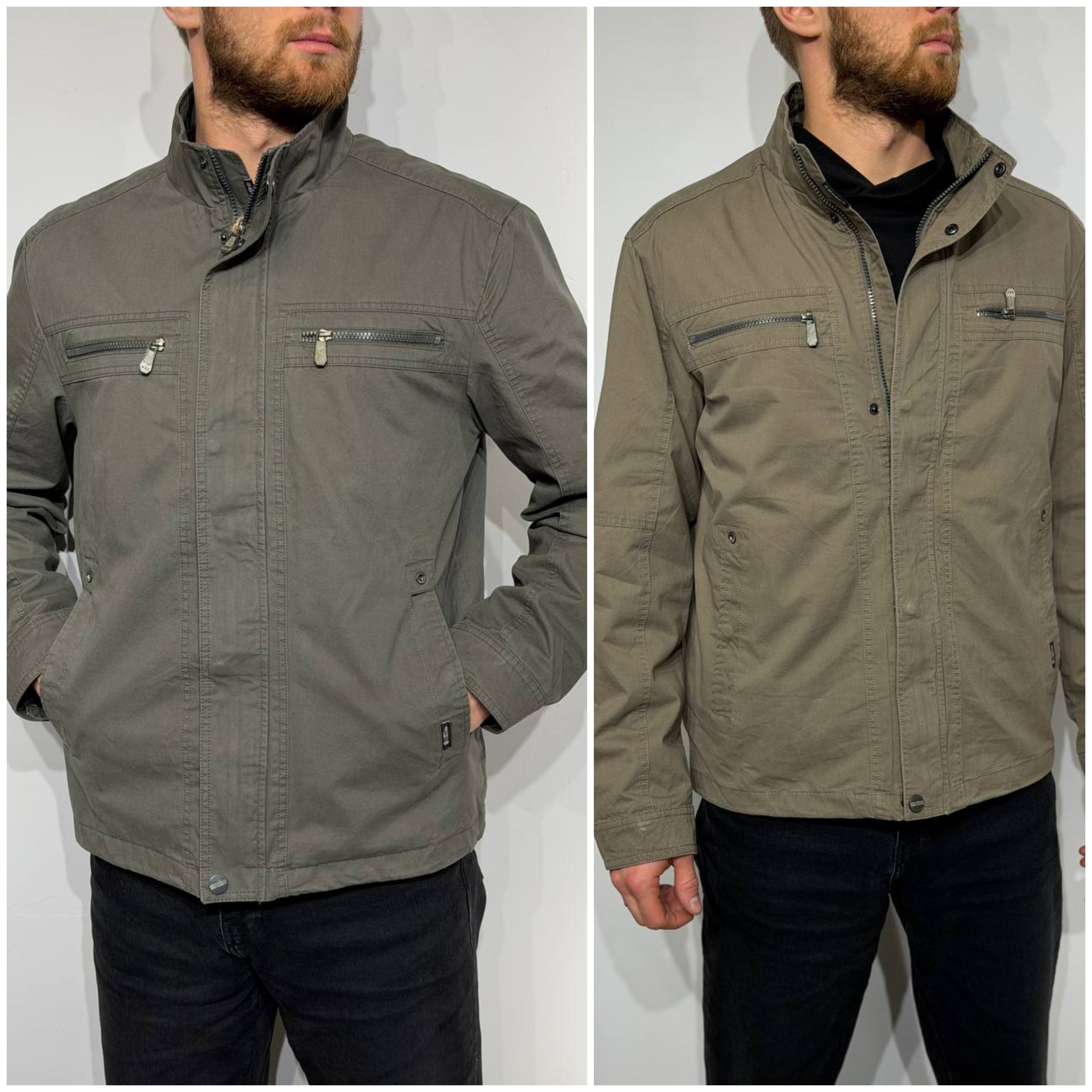 Cotton jacket for men in large sizes