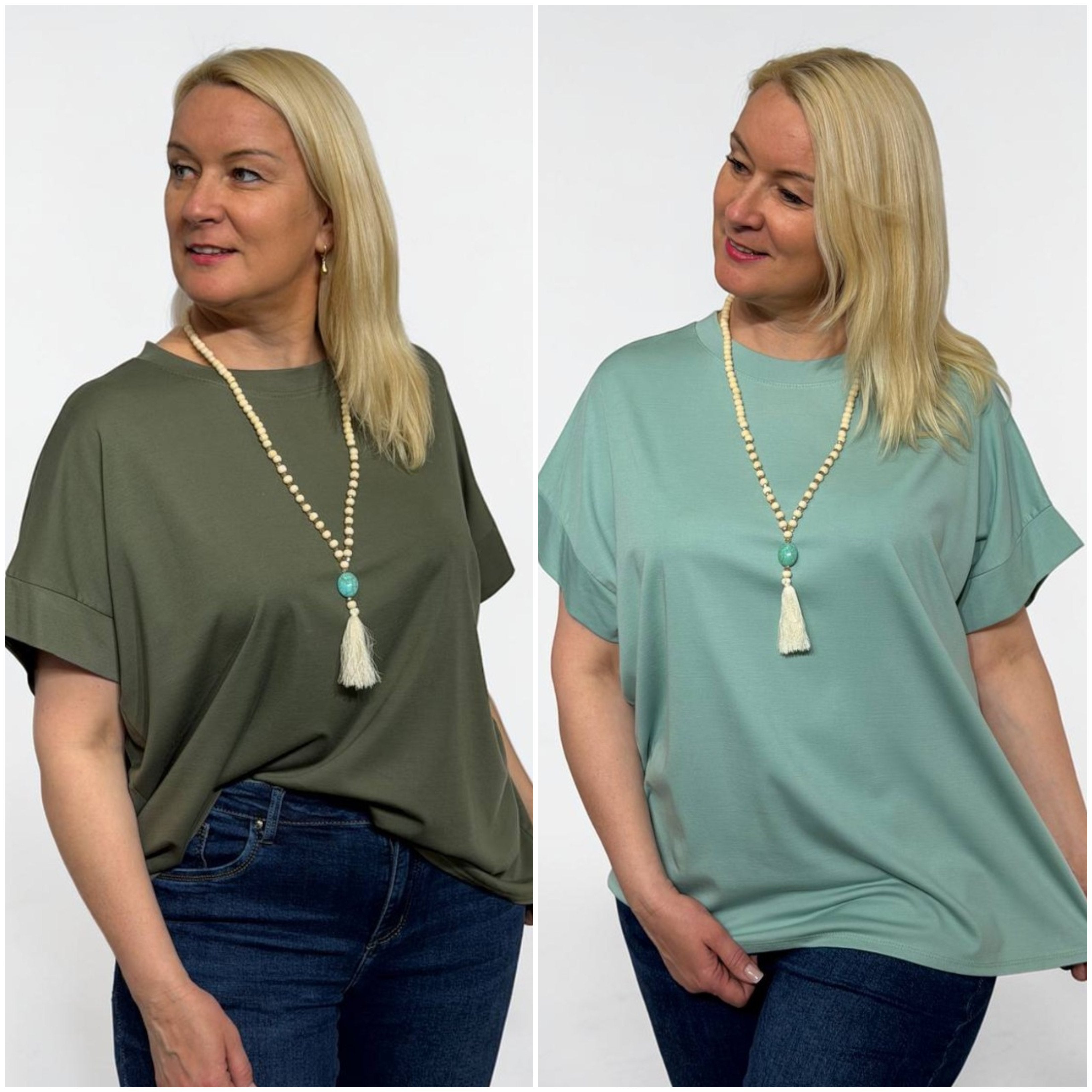 Lielizmēra tops ar krellēm