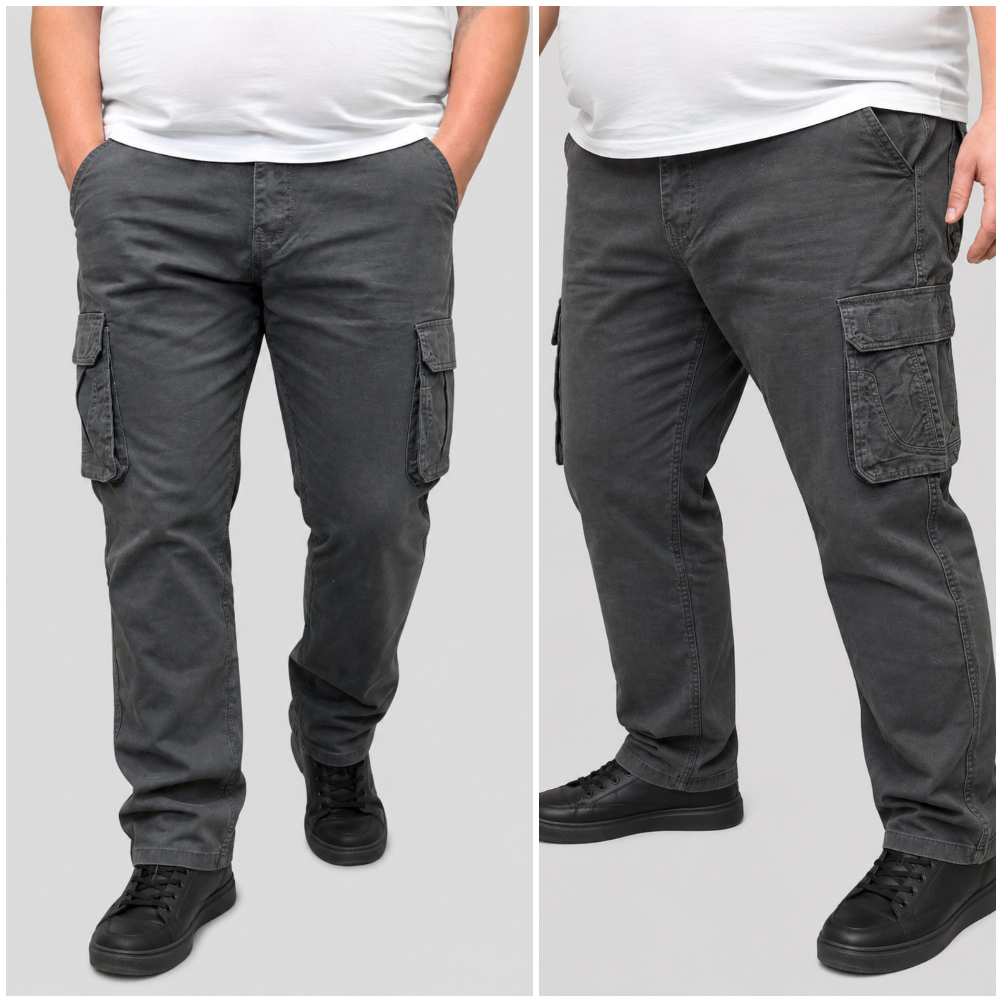 Lielo izmēru cargo stila bikses, Regular fit