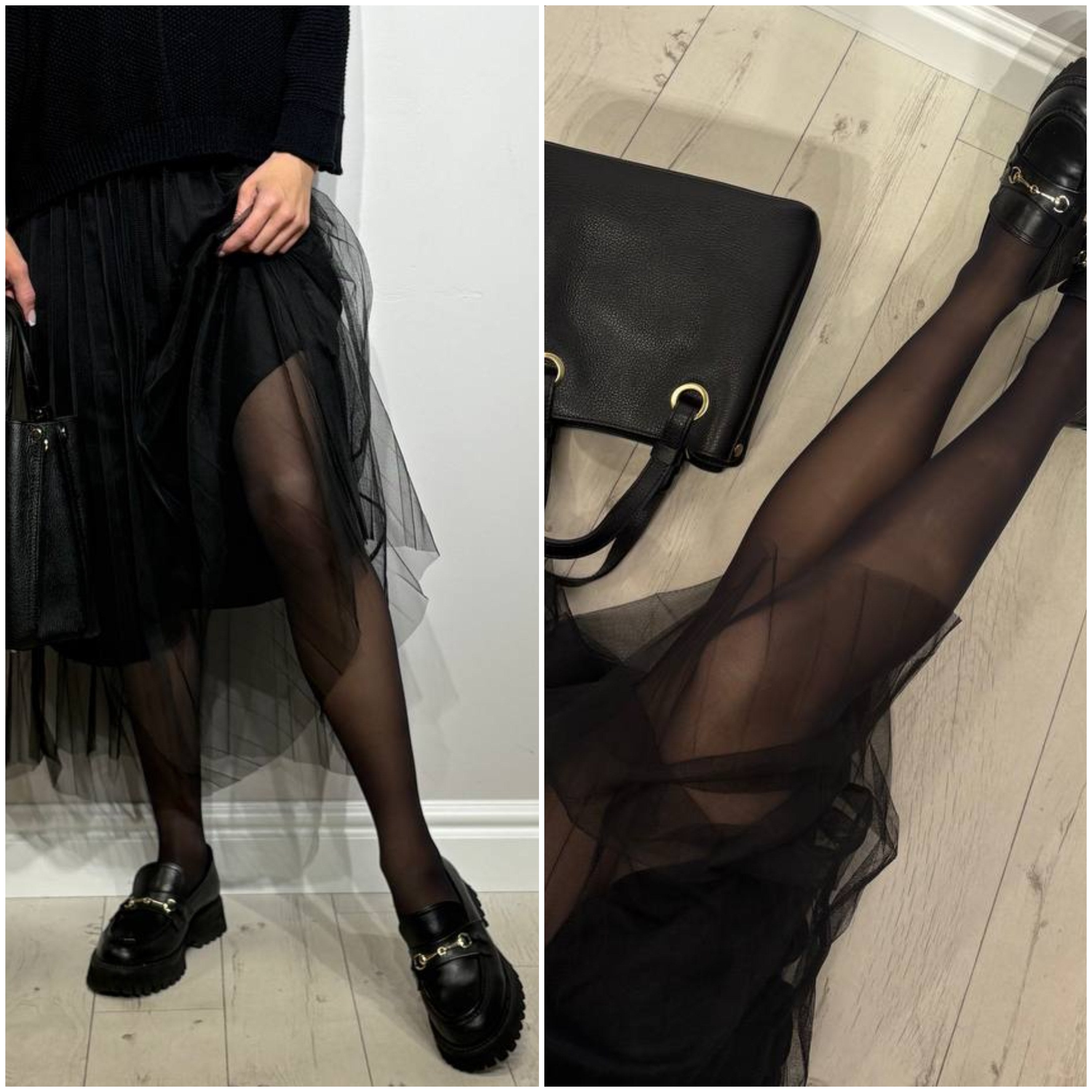 Lux melnas sieviešu zeķubikses