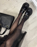 Lux black women's tights
