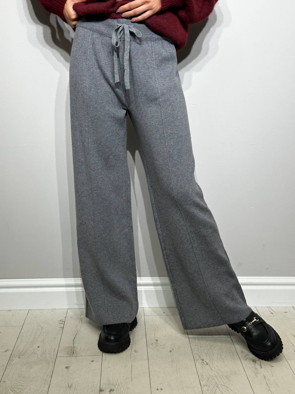 Мягкие вязаные женские брюки для отдыха