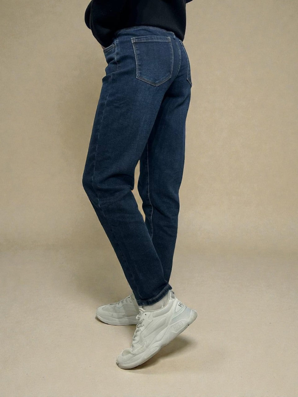 Mom fit jeans with insulation