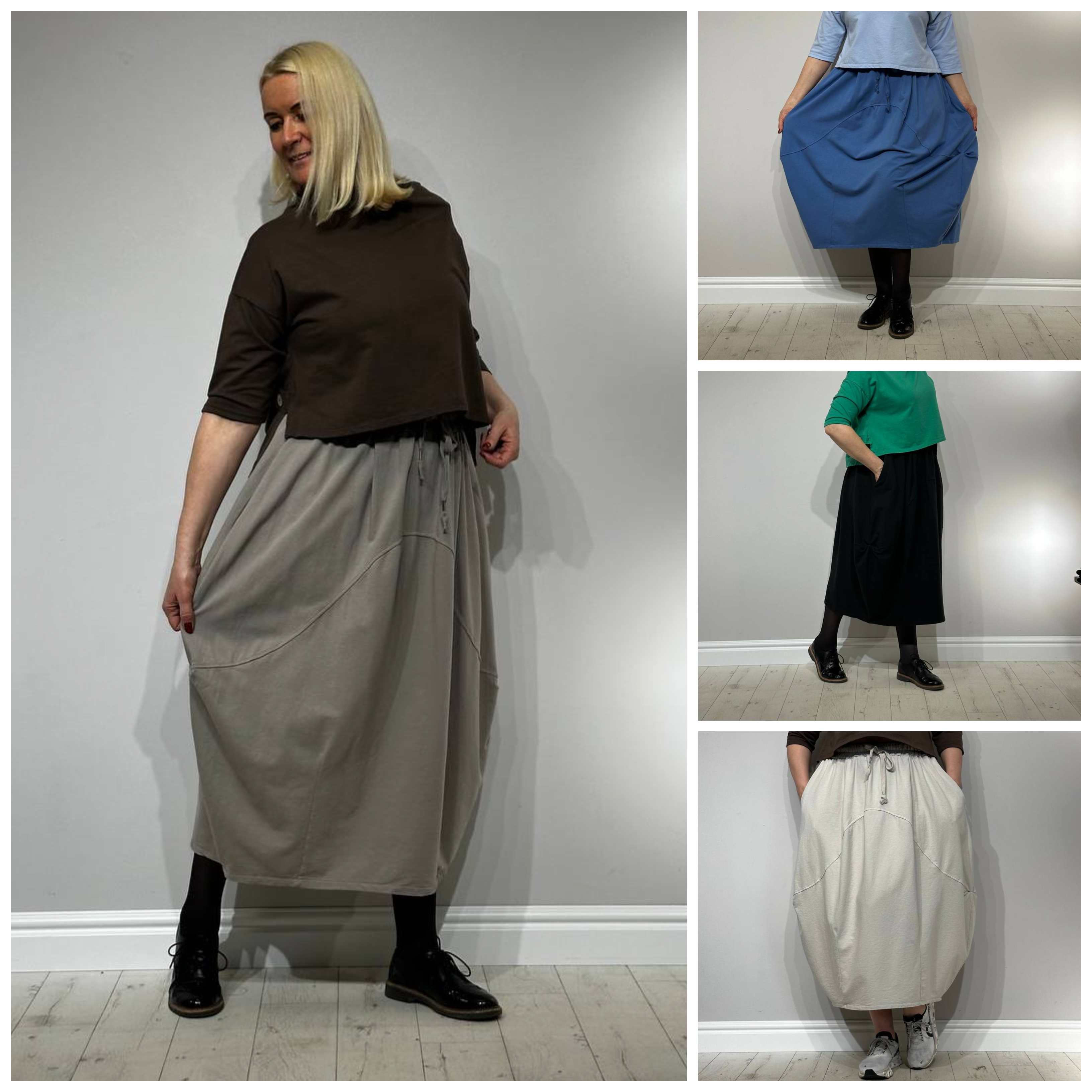 Oversize kokvilnas svārki