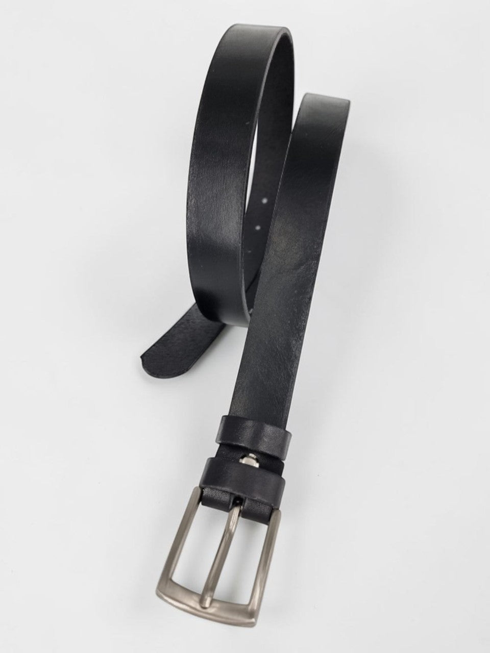 Narrow width leather belt XO2