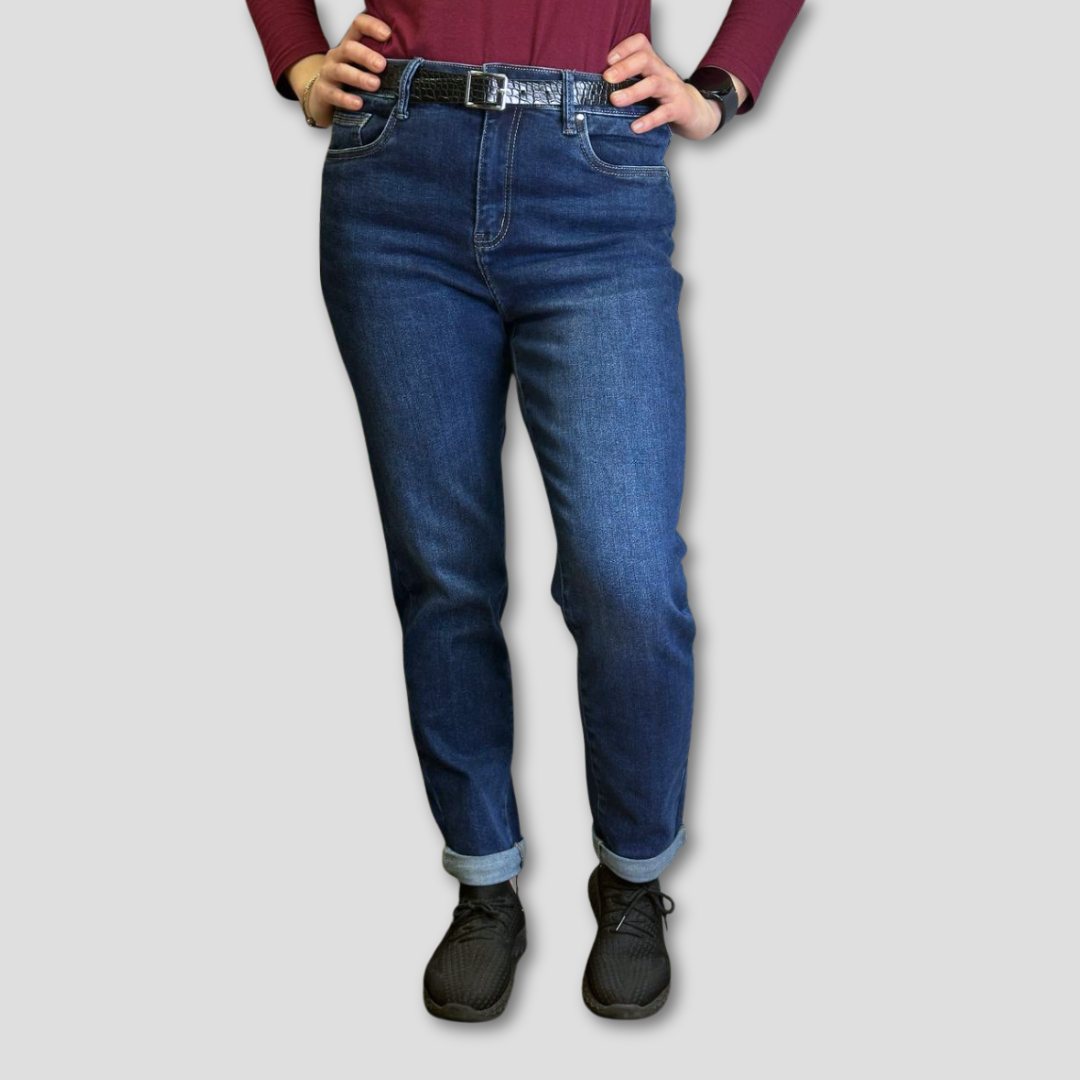 Gari mom fit džinsai moterims