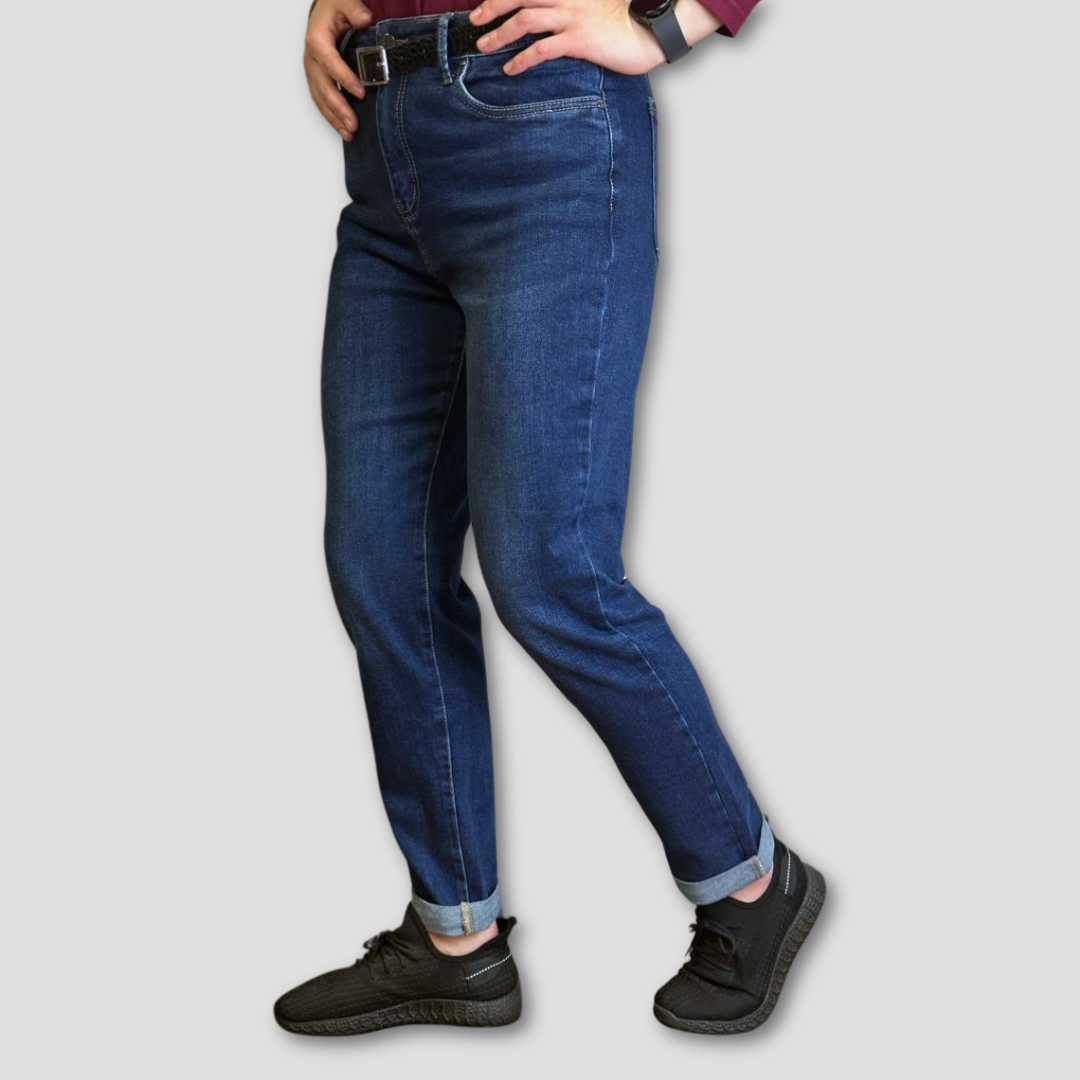 Gari mom fit džinsai moterims