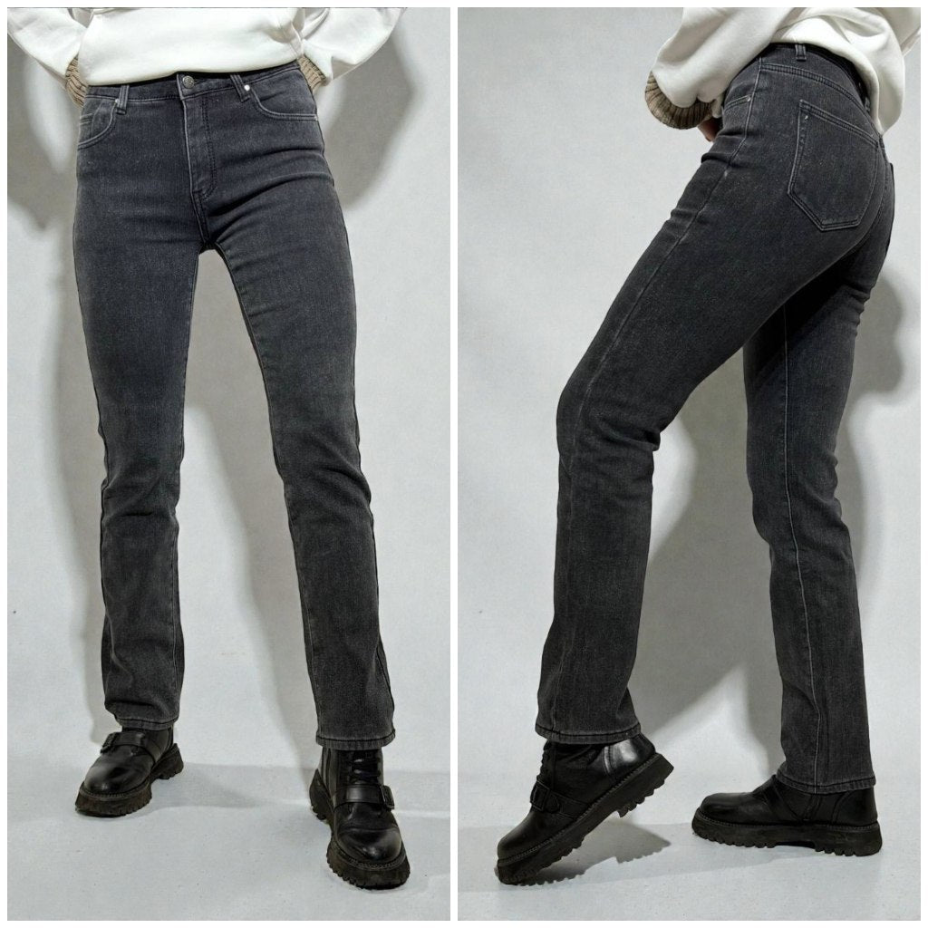 Sieviešu džinsi ar siltu oderi