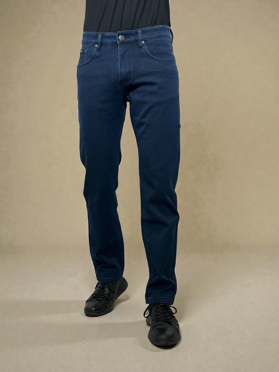 Утеплённые мужские джинсы на зиму