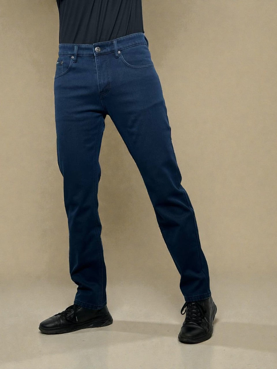 Утеплённые мужские джинсы на зиму