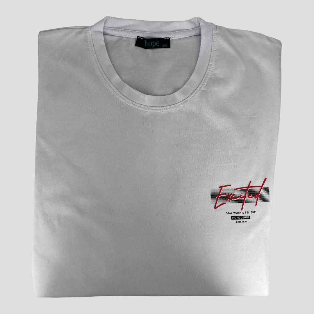 Didelio dydžio marškinėliai Excited