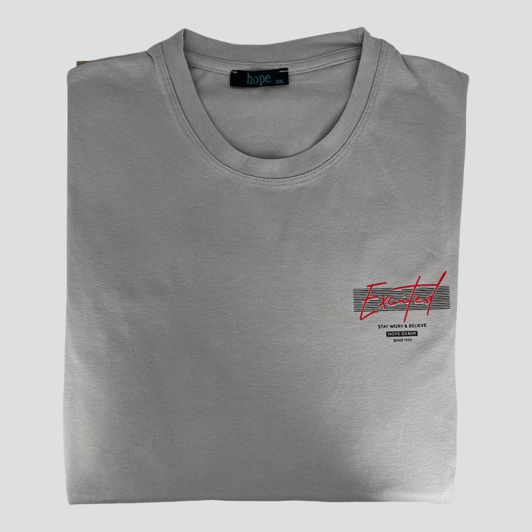 Didelio dydžio marškinėliai Excited