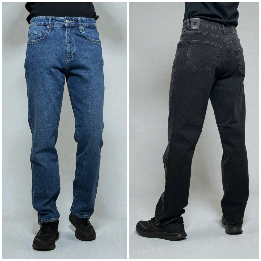 Straight, loose men's jeans, Regular fit