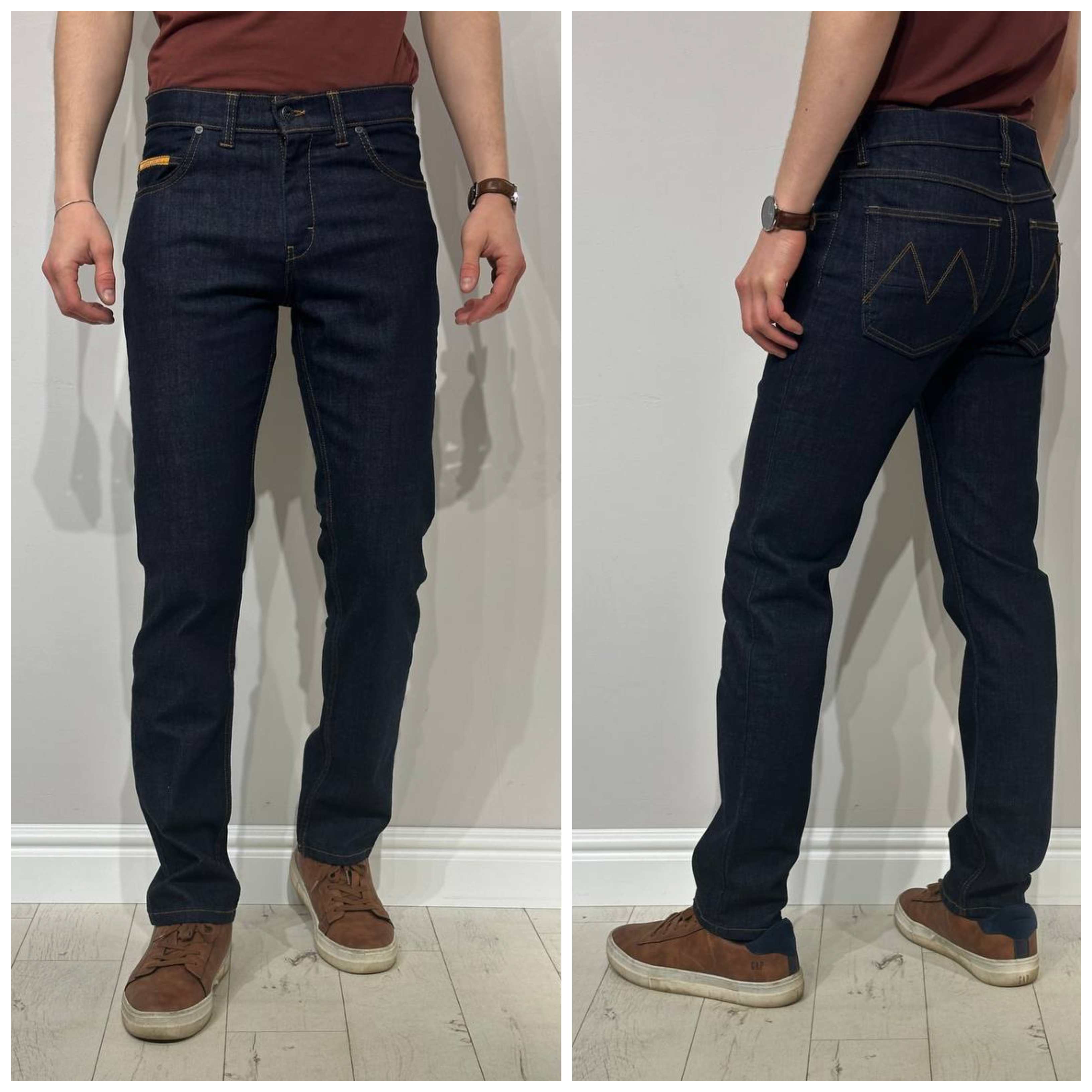 Tumši vīriešu džinsi Vankel-624, Comfort slim