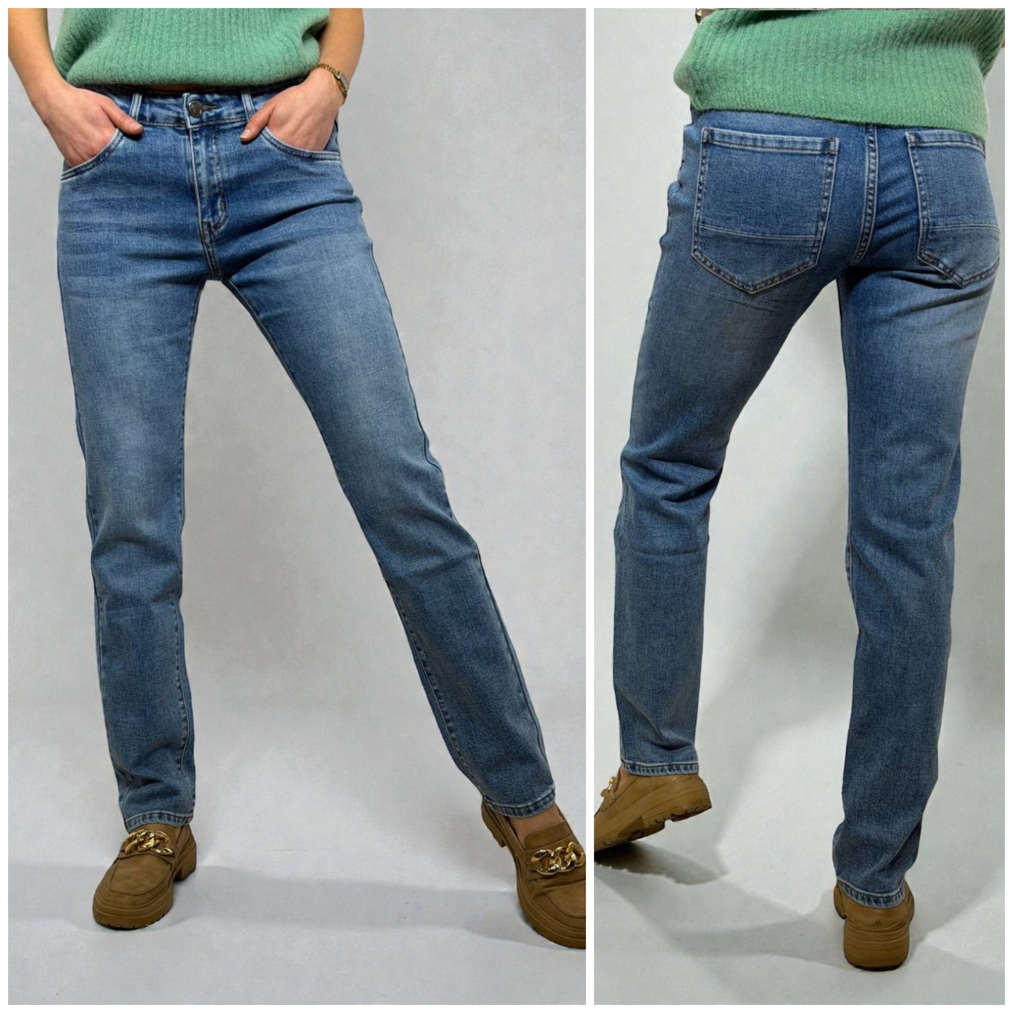 Unisex slim fit džinsi