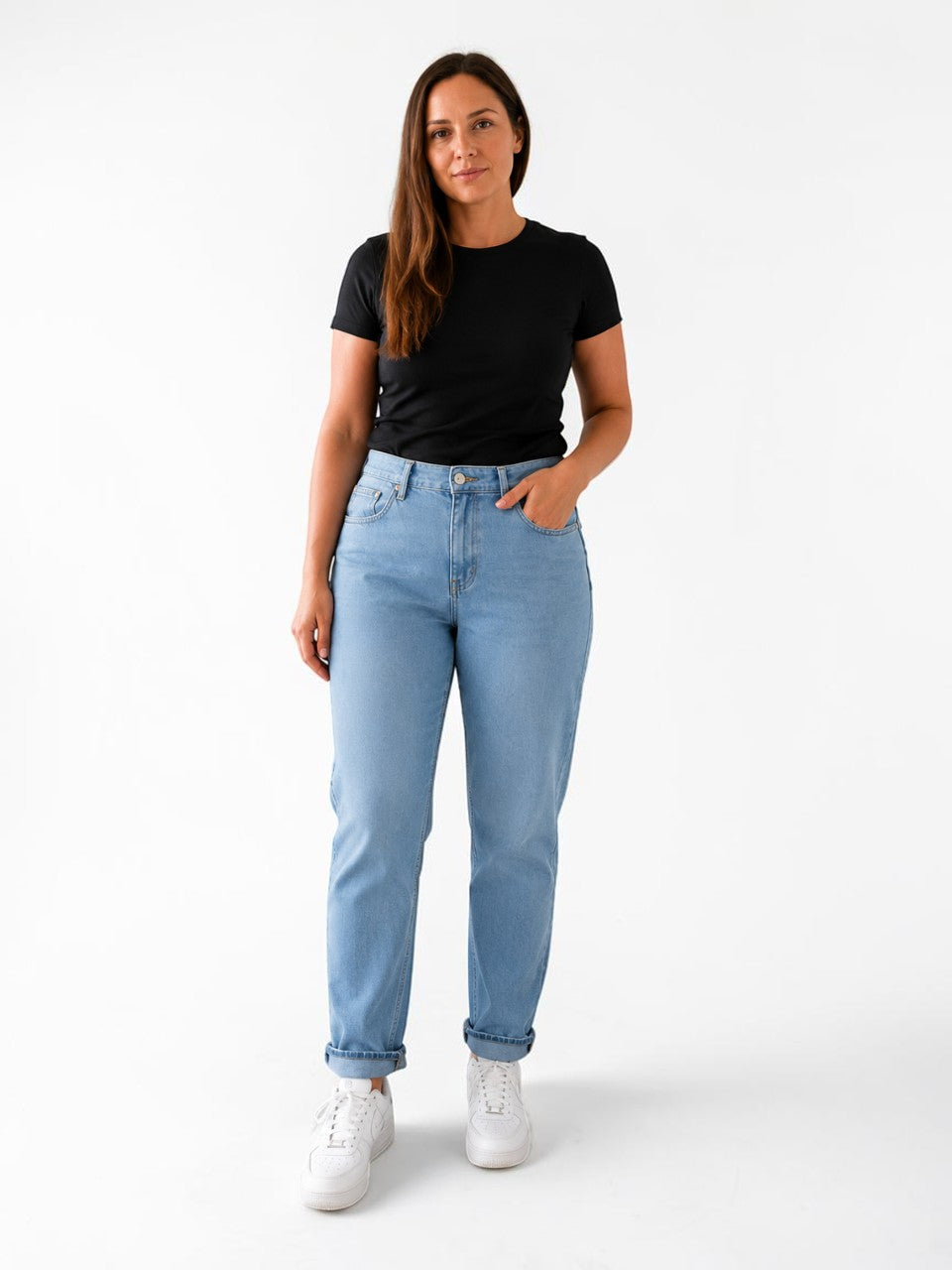 Vasaras mom fit džinsi