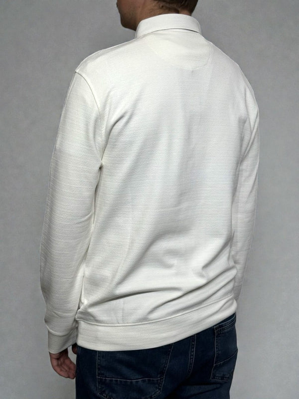 Light polo sweater