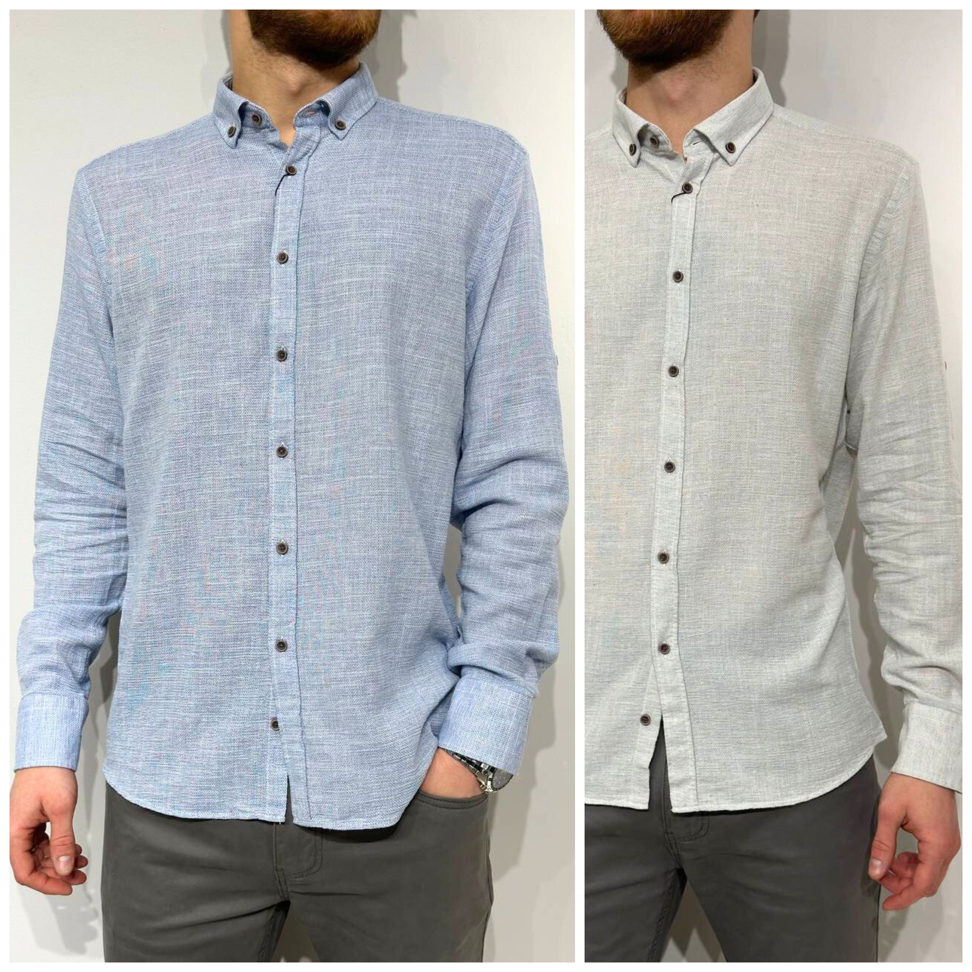 Plāns vīriešu krekls VP-11, Regular fit