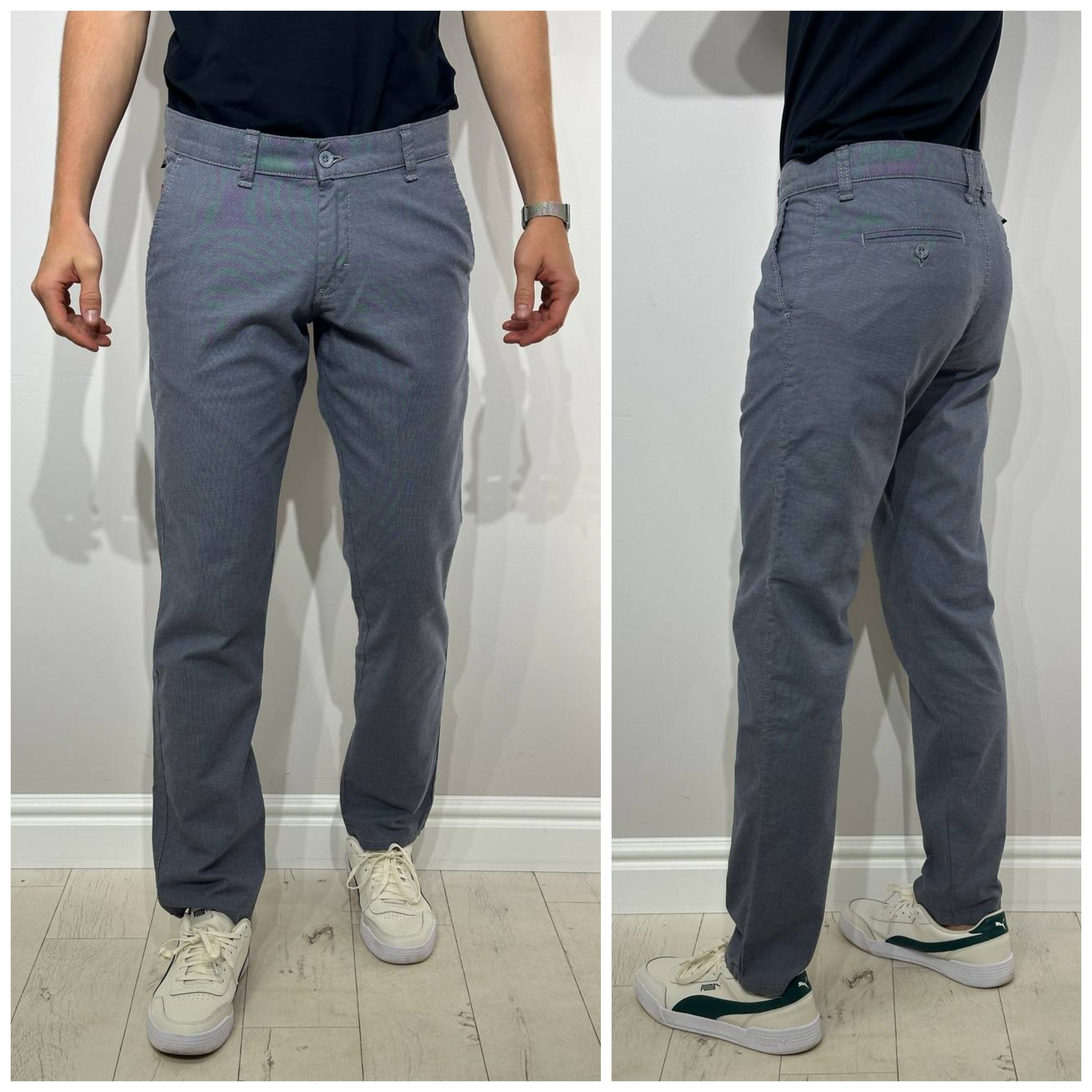 Светлые, классические брюки Vankel-092, Comfort slim