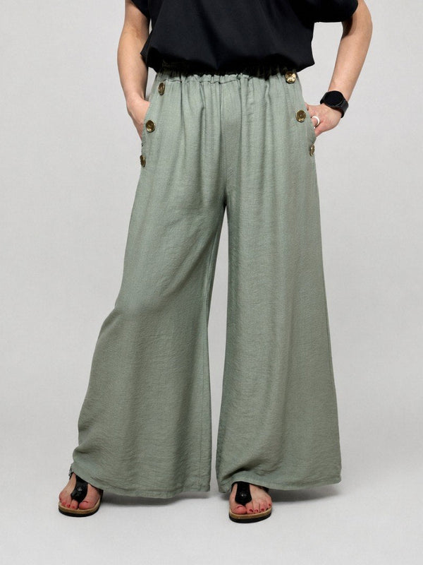 Elegant, wide summer pants