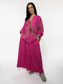 Linen suit with skirt