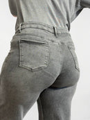 Modern plus-size long jeans