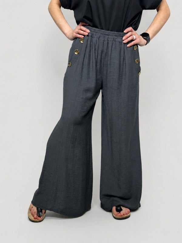 Elegant, wide summer pants