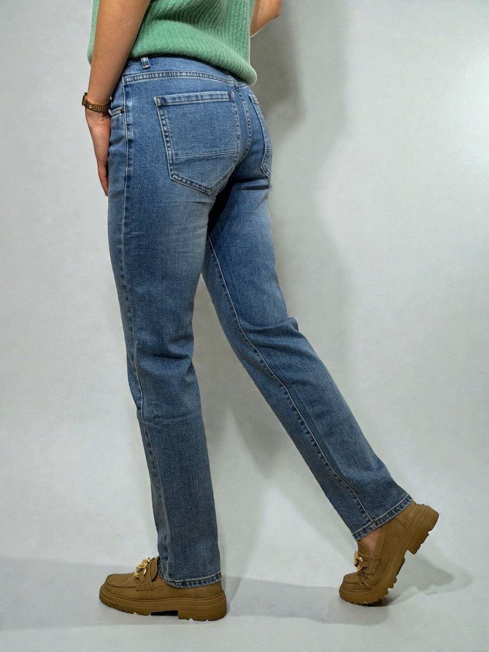 Unisex slim fit džinsi