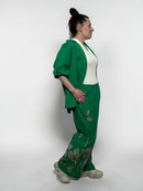 Floral Pattern Bohemian Style Suit