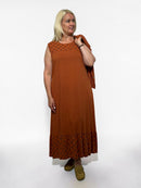Boho style maxi dress with jacket