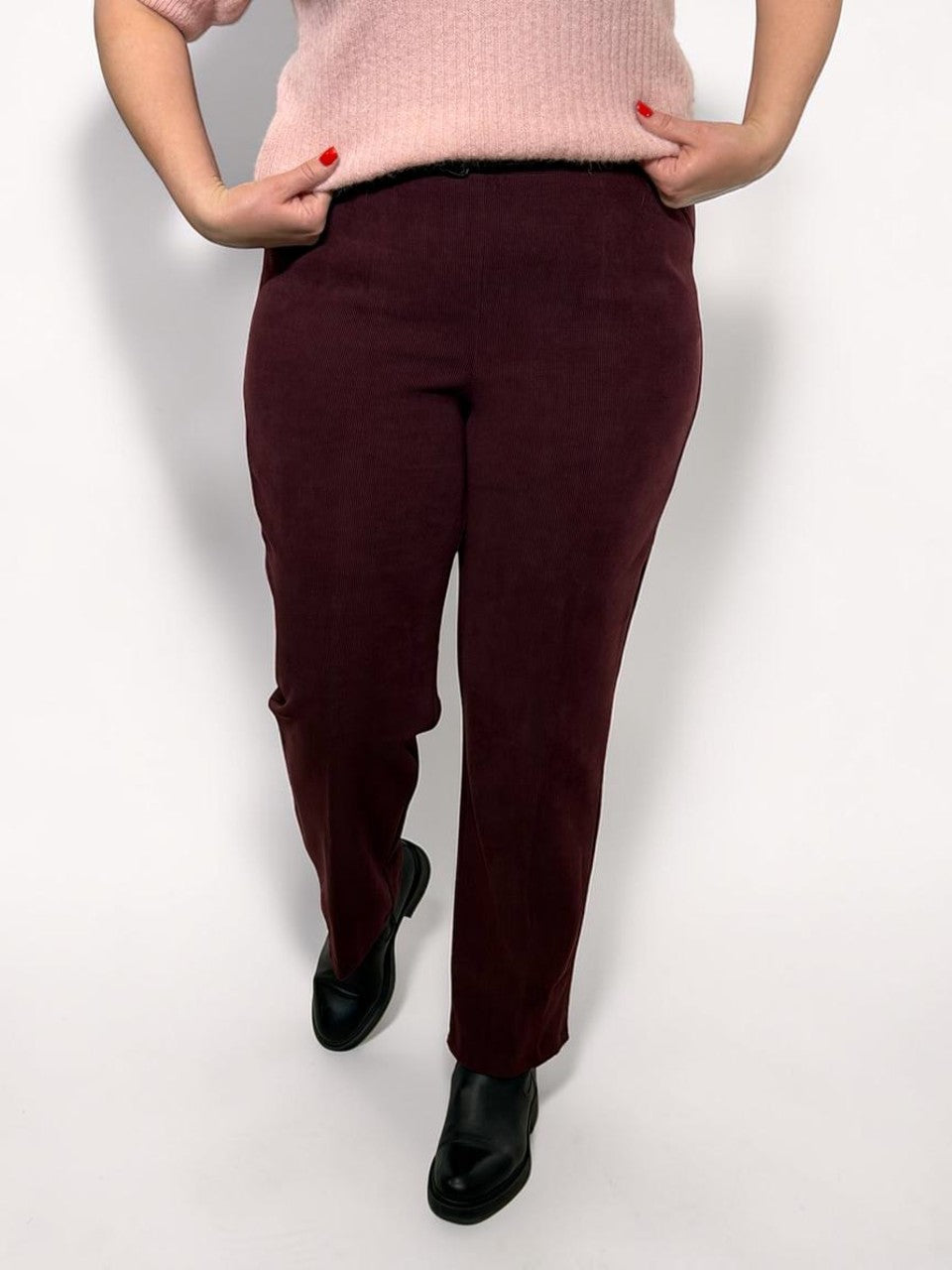 Velveta klasiskās bikses sievietēm